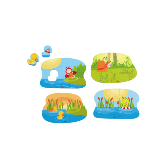 Haba Haba | 4 premiers puzzles Animaux petits