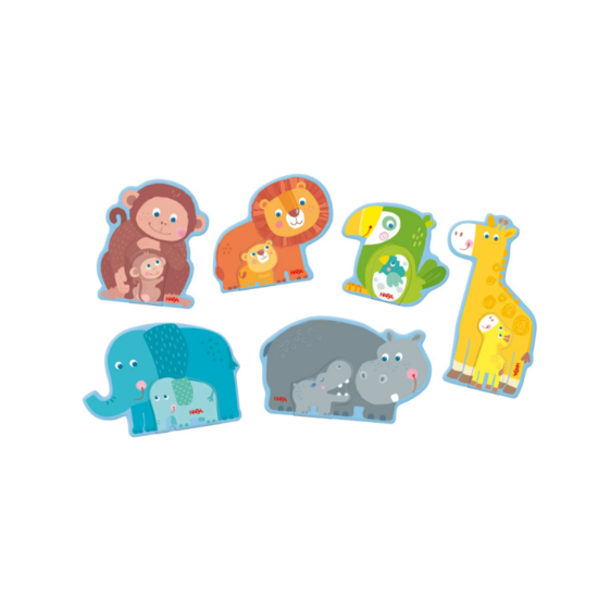 Haba Haba | 6 premiers puzzles Famille animale