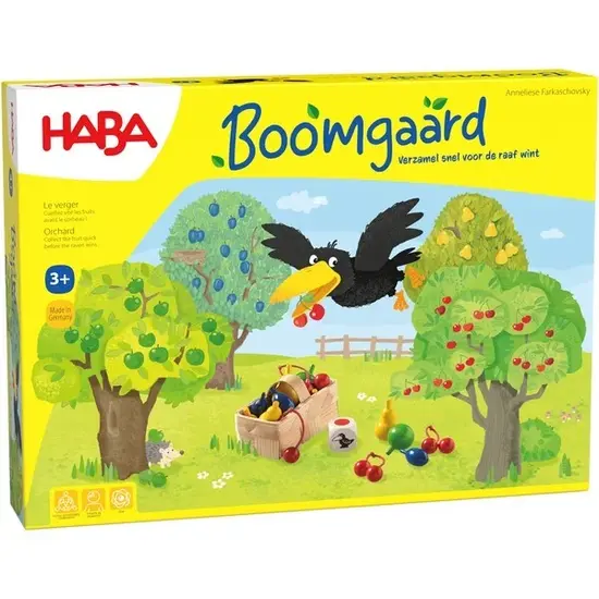 Haba Jeu de société - jeu coopératif - Le verger - Haba +3 ans