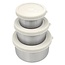 Smikkels Smikkels | Pots alimentaires en acier inoxydable 110/220/400 ml Blanc Lot de 3