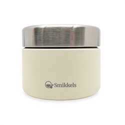 Smikkels | Contenant alimentaire en acier inoxydable blanc 420 ml
