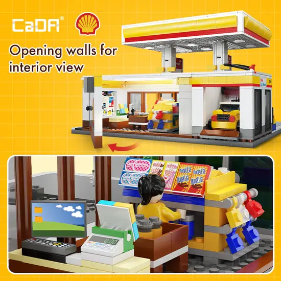 CaDA CaDA | Building Series - Shell Retail Station 1309 pièces