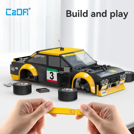 CaDA CaDA | 1:20 Smart Chassis - Fiat Abarth 131 216 pièces Échelle 1:20
