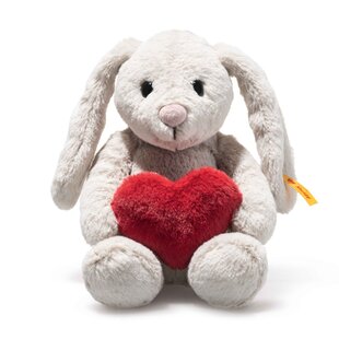 Steiff | Hoppie Rabbit Love 16 cm Light Grey