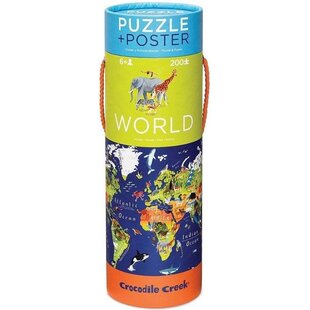 Crocodile Creek puzzle Animaux du monde 200 pièces