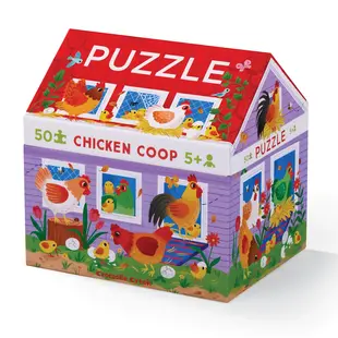 Crocodile Creek | Puzzle maison, 50 pièces - Poulailler