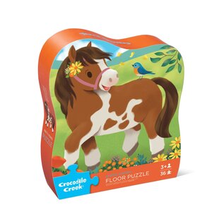 Crocodile Creek | Floor Puzzle 36 pièces - Poneys doux