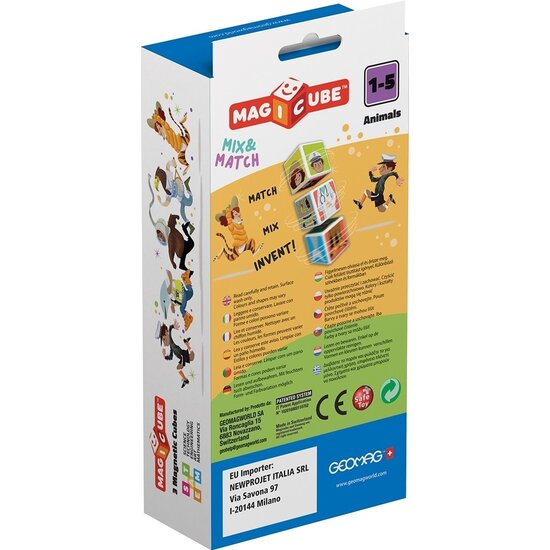 Geomag Geomag | Magicube Mix & Match Animaux 3 pièces