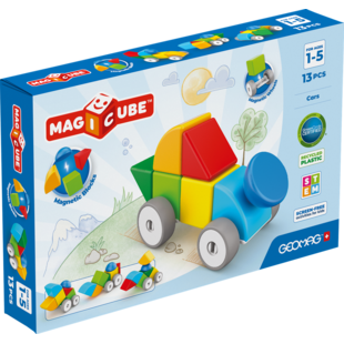 Geomag | Blocs Magicube Voitures recyclées 13 pièces