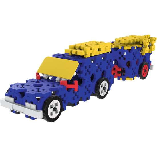 Connect Connect | Éléments de construction L Véhicules de chantier / SUV avec remorque 236 pièces