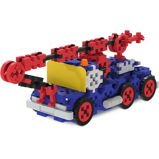 Connect Connect | Éléments de construction L Véhicules de chantier / SUV avec remorque 236 pièces