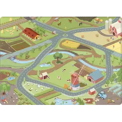 Mats & Joy | Tapis de jeu Ferme Rue Polaire 130 x 180 cm