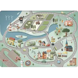 Mats & Joy | Tapis de jeu Roadtrip Gris Polaire 130 x 180 cm