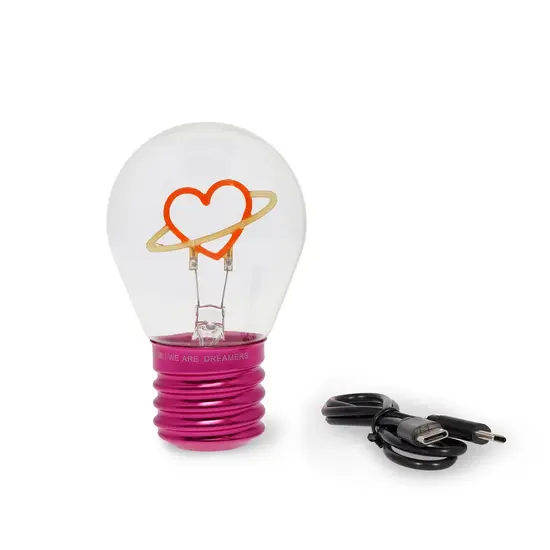Legami Legami | Lampe Planet Heart Lampe de table Ampoule à incandescence
