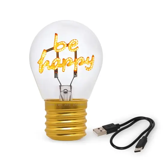 Legami Legami | Lampe Be Happy Lampe de table Ampoule à incandescence