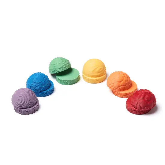 OchOch OchOch | Little Storytellers Rock Set Rainbow Sliced