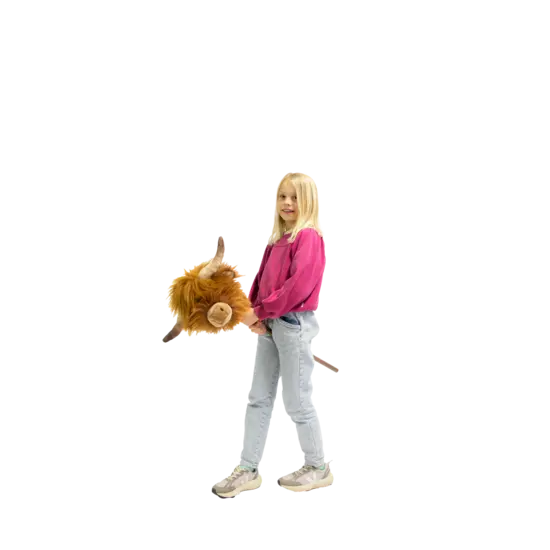 Wild & Soft Wild & Soft | Petit animal sur bâton Vache des Highlands