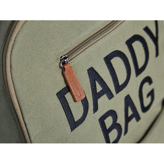 Childwood - Childhome Childhome | Sac à langer Backpack Daddy Bag Canvas Kaki + matelas à langer