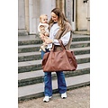 Childwood - Childhome Childhome | Sac à langer Mommy Bag Signature Simili Cuir Marron Foncé