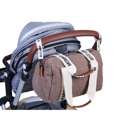 Childwood - Childhome Childhome | Sac à langer Mommy Club Signature Teddy Soft Brown
