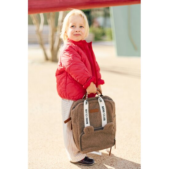 Childwood - Childhome Childhome | Sac à dos Mini Club Signature Teddy Doux Marron