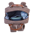 Childwood - Childhome Childhome | Sac à dos Mini Club Signature Teddy Doux Marron