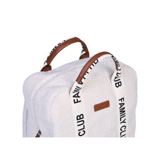 Childwood - Childhome Childhome | Sac à langer Family Club Sac à dos Signature Teddy Écru