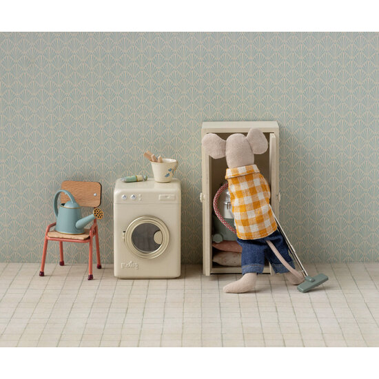 Maileg Maileg | Machine à laver, souris - Blanc cassé