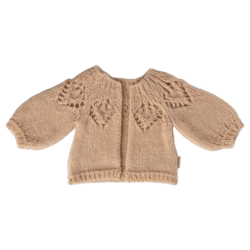 Maileg | Cardigan tricoté, taille 3 - Rose clair