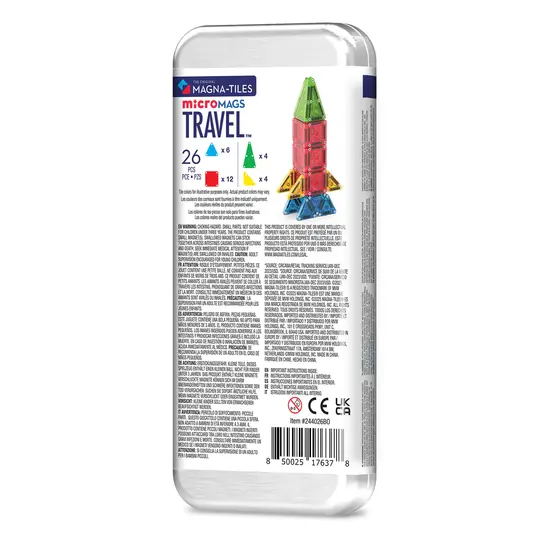 Magna-Tiles Magna-Tiles | Micro Mags Travel Set 26 pièces Set