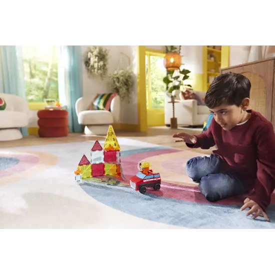 Magna-Tiles Magna-Tiles | Fire Rescue Ensemble de 27 pièces