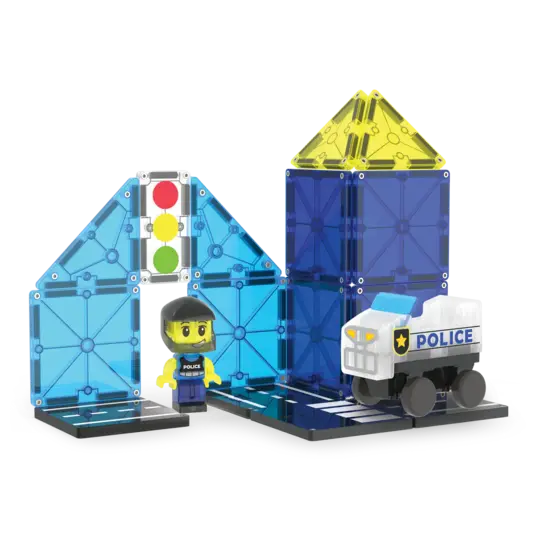 Magna-Tiles Magna-Tiles | Police Patrol Ensemble de 20 pièces