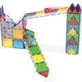 Magna-Tiles Magna-Tiles | Rail Racers Deluxe Ensemble de 90 pièces
