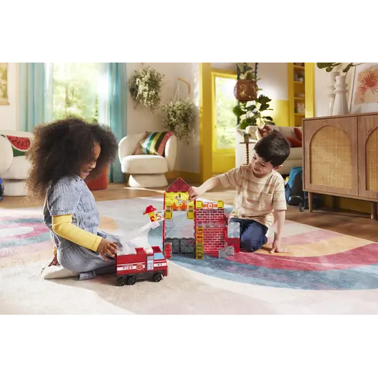 Magna-Tiles Magna-Tiles | Fire Station Ensemble de 50 pièces