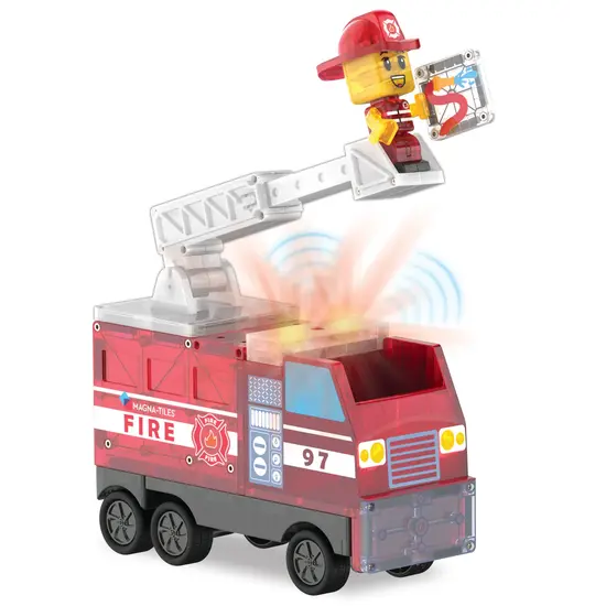 Magna-Tiles Magna-Tiles | Fire Station Ensemble de 50 pièces