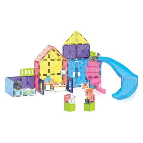 Magna-Tiles Magna-Tiles | Pet Playhouse Ensemble de 50 pièces