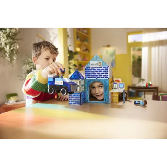 Magna-Tiles Magna-Tiles | Police Station Ensemble de 35 pièces