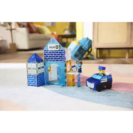 Magna-Tiles Magna-Tiles | Police Station Ensemble de 35 pièces