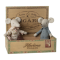 Maileg Maileg | Grand-mère et grand-père souris dans une boîte à cigares
