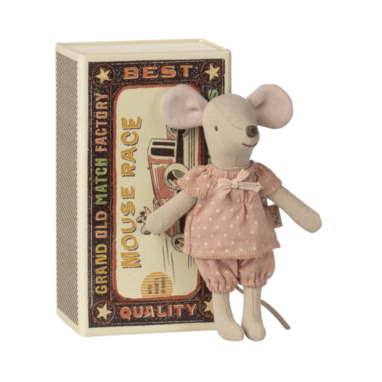 Maileg Maileg | Grande sœur souris dans une boîte d'allumettes