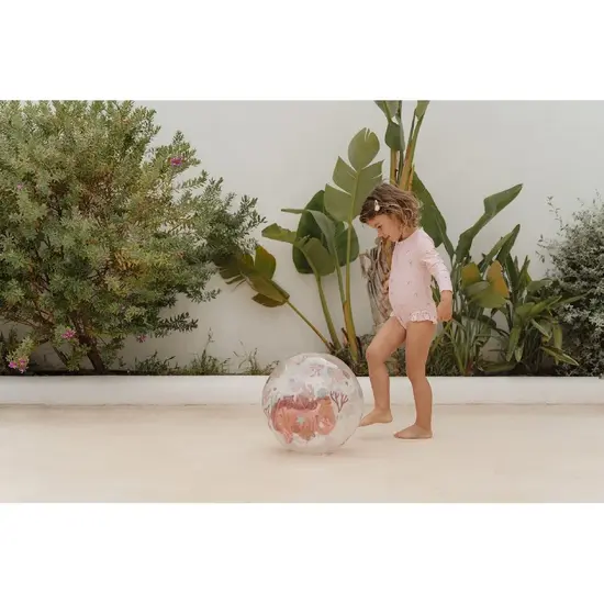 Little Dutch Little Dutch | Ocean Dreams Strandbal 3D Zeepaard Roze