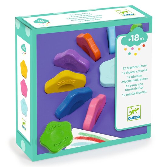 Djeco Djeco crayons fleurs 12pcs