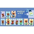 Djeco Djeco | Puzzle Nounours s'habille 10 pièces