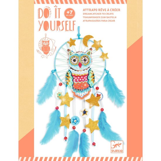 Djeco Djeco | Fabriquer soi-même un capteur de rêves Golden Owl