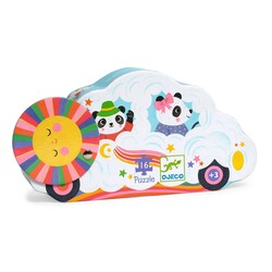 Djeco | Puzzle Voiture nuage 16 pièces