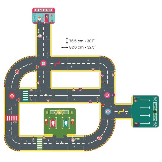 Djeco Djeco | Crazy Motors Circuit puzzle 26 pièces