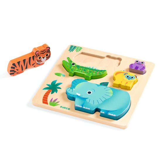 Djeco Djeco | WoodyWild Puzzle en bois