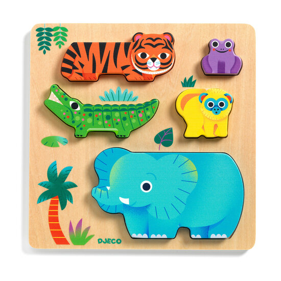 Djeco Djeco | WoodyWild Puzzle en bois