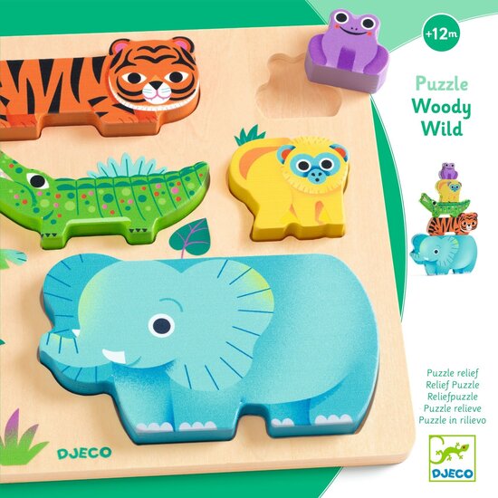 Djeco Djeco | WoodyWild Puzzle en bois