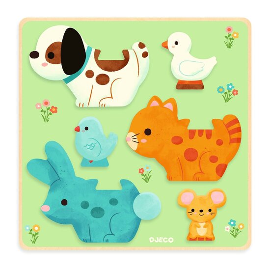 Djeco Djeco | Puzz & Play Friends Puzzle en bois